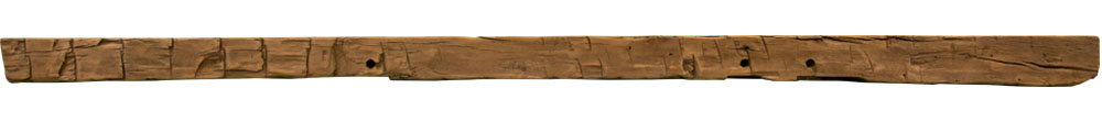 004 - Hand Hewn Mantel - 124 in