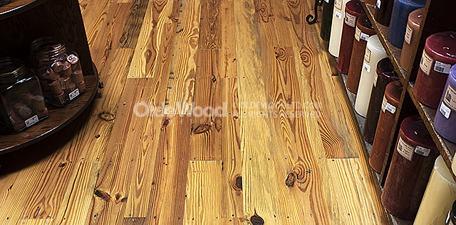 Project Spotlight - Lehman's Antique Heart Pine Reclaimed Wood Flooring