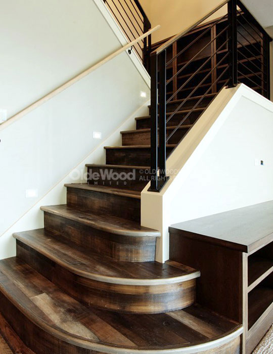 Wooden Stair Parts - Reclaimed — Boardwalk Hardwood Floors