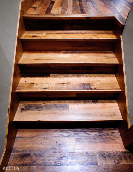 Wooden Stair Parts - Reclaimed — Boardwalk Hardwood Floors